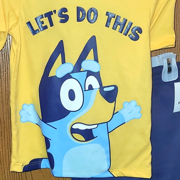 BLUEY 2 PIECE SHORTS AND TEE SET 3T - Picture 2 of 4